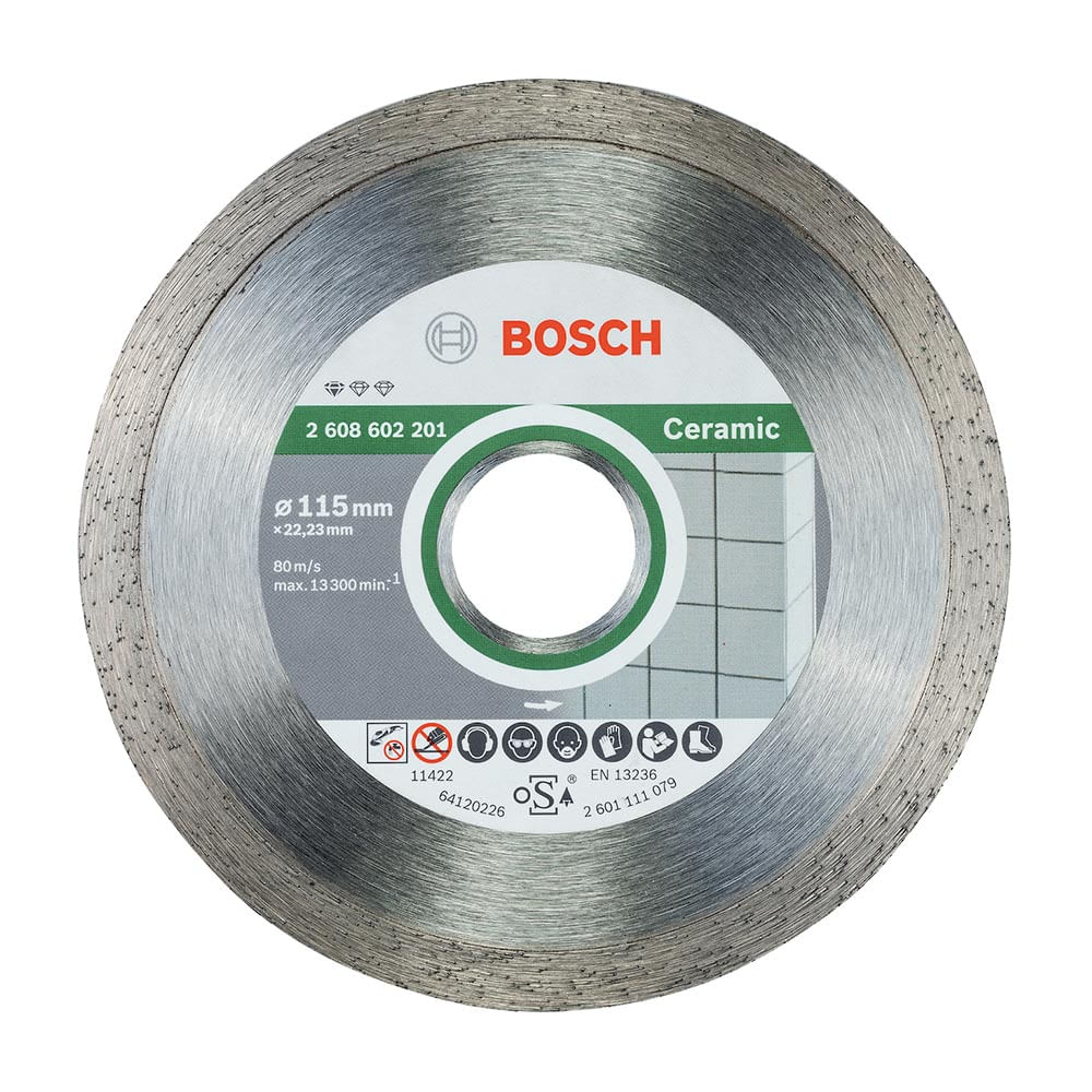DISCO DE CORTE DIAMANTADO STANDARD 115MM PARA CERAMICA Y AZULEJOS BOSCH