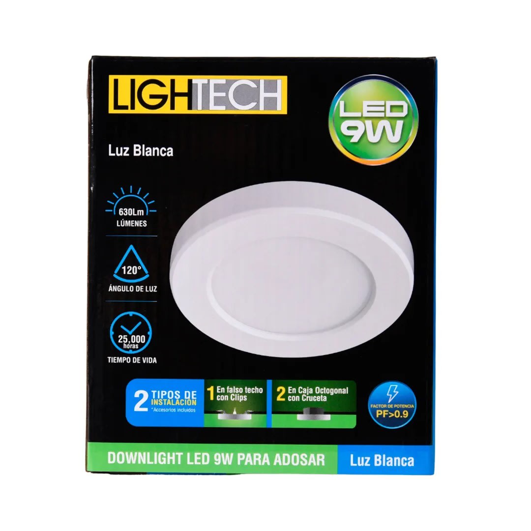 DOWNLIGHT LED 9W ADO/EMP LUZ BLANCA LIGHTECH3