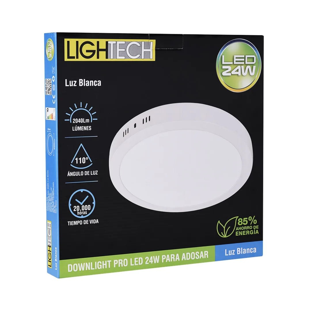 DOWNLIGHT PRO LED 24W 3CCT POLICARBONATO BLANCO LIGHTECH2