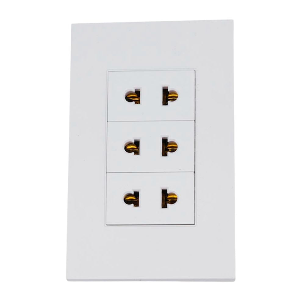 TOMACORRIENTE CORE TRIPLE UNIVERSAL BLANCO ORANGE