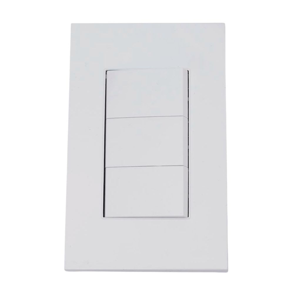 INTERRUPTOR CORE TRIPLE BLANCO ORANGE1