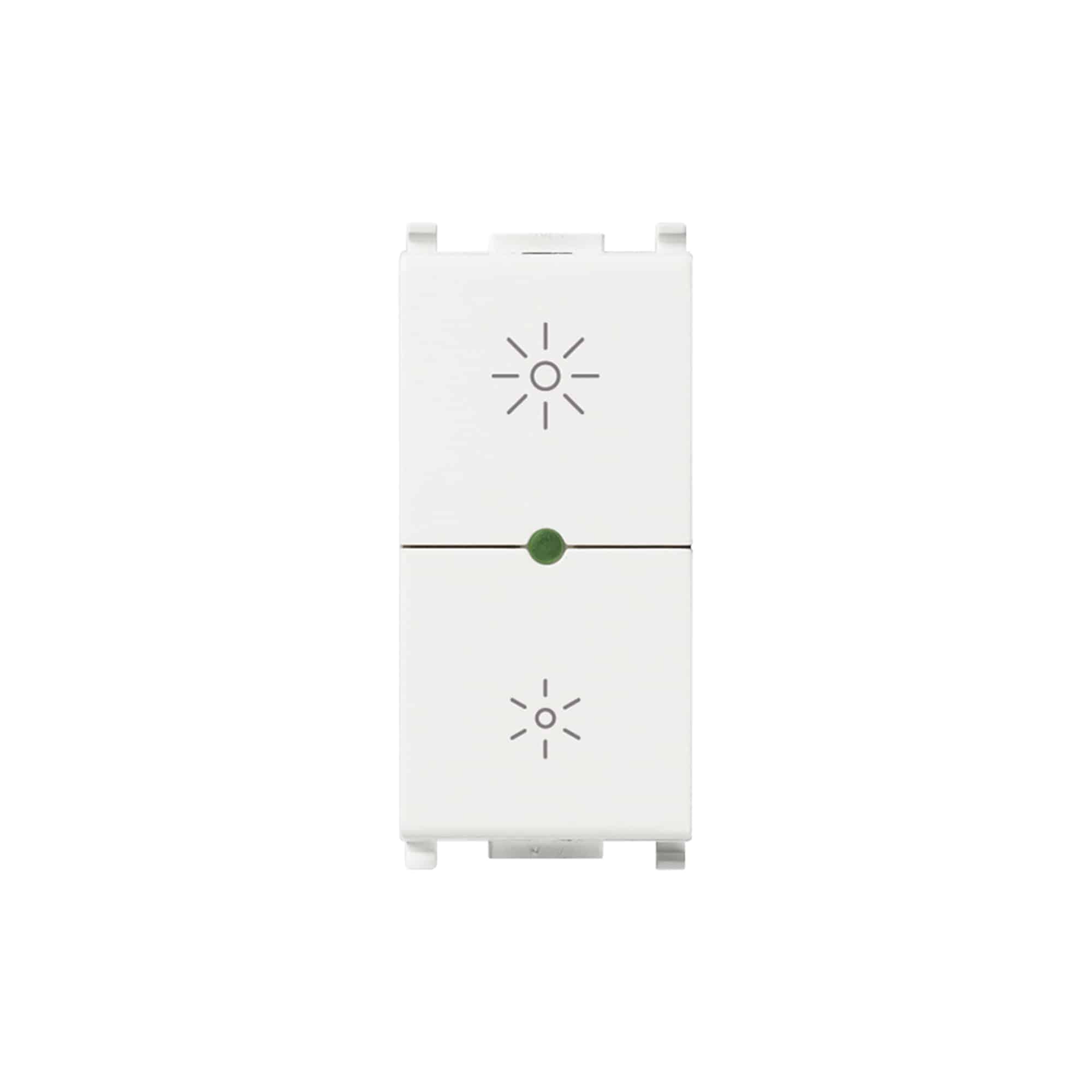 DIMMER UNIVERSAL 230V 50HZ ON/OFF LUZ LED BLANCO - 1 MÓDULO (LÍNEA PLANA)1