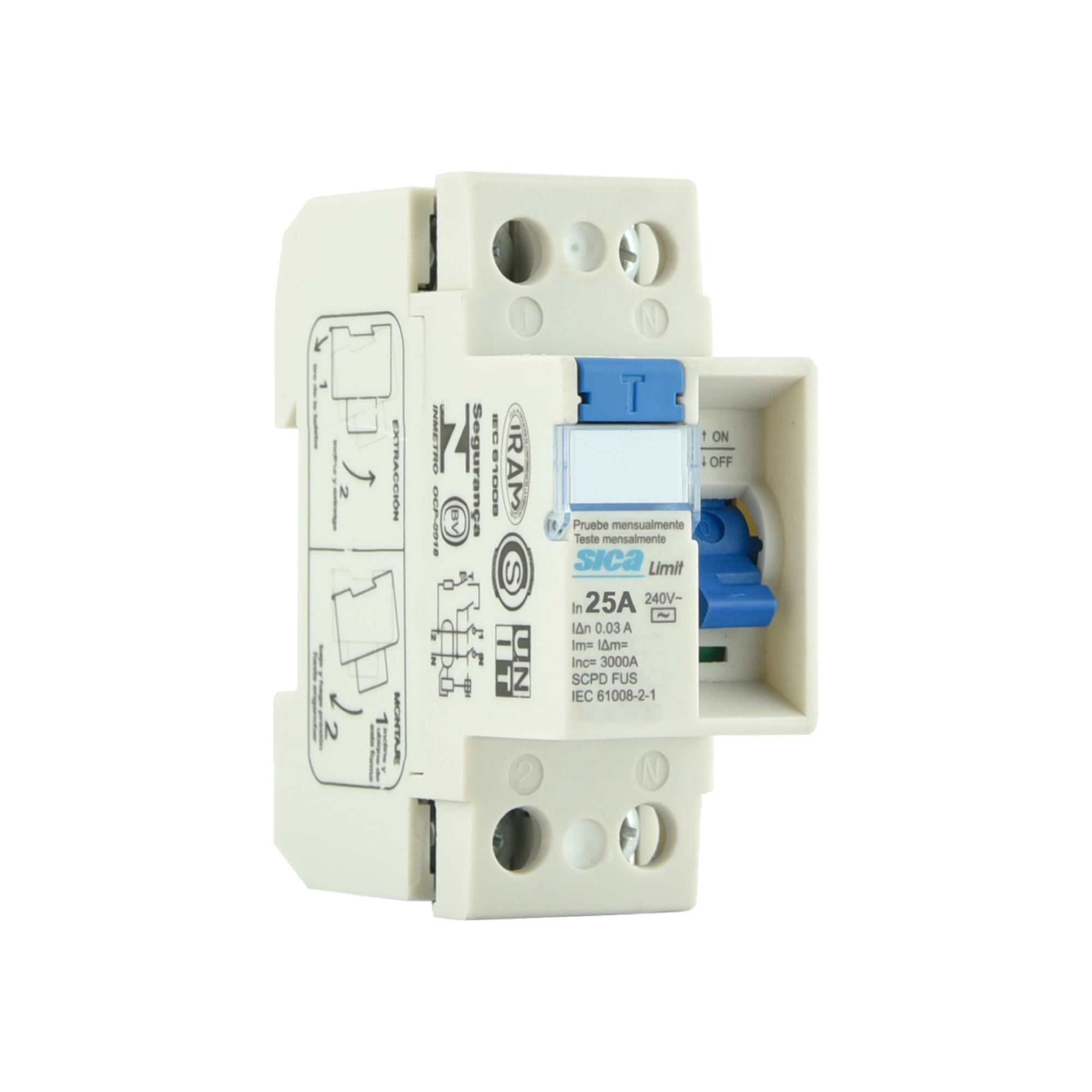 INTERRUPTOR DIFERENCIAL 25A BLANCO DE EXCELENTE CALIDAD-SICA