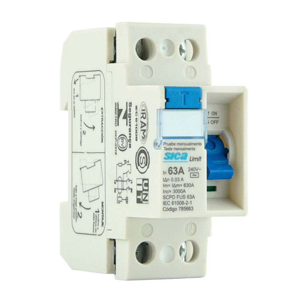 INTERRUPTOR DIFERENCIAL 2X63A SICA1