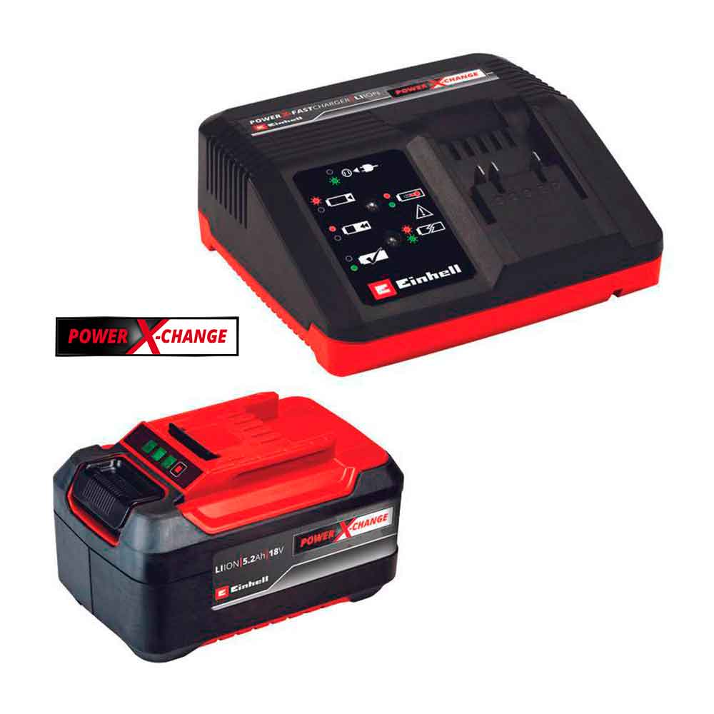 CARGADOR + BATERIA 5.2AH 18V STARTER KIT EINHELL