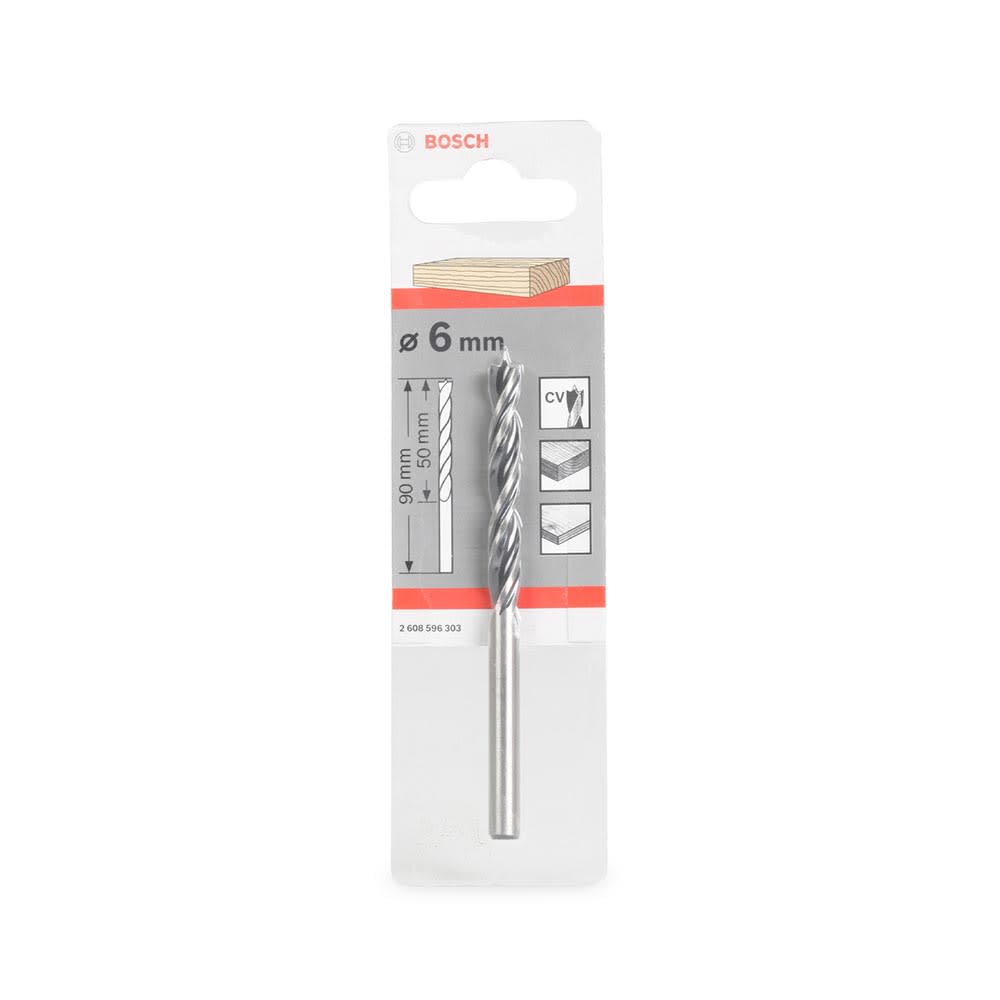 BROCA MODELO MADERAS 6 MM DE ACERO PARA TALADROS BOSCH