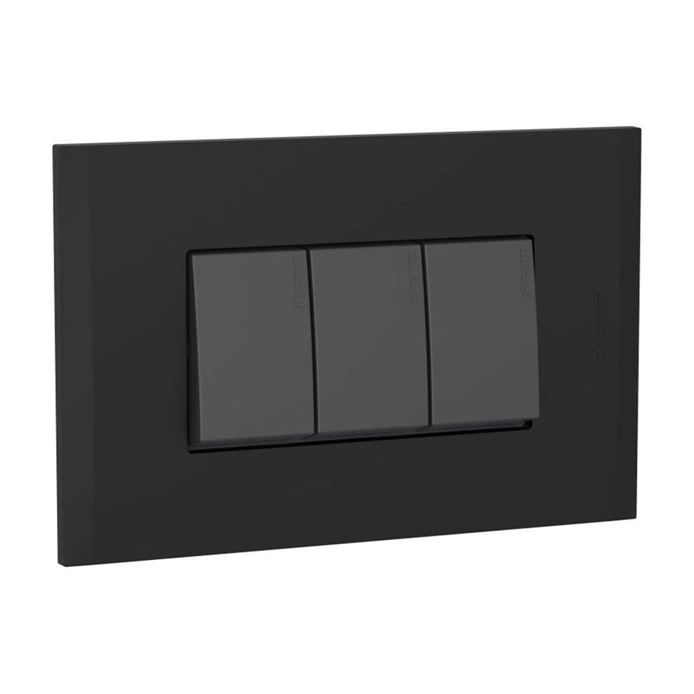 MODUS4 - INTERRUPTOR TRIPLE NEGRO BTICINO