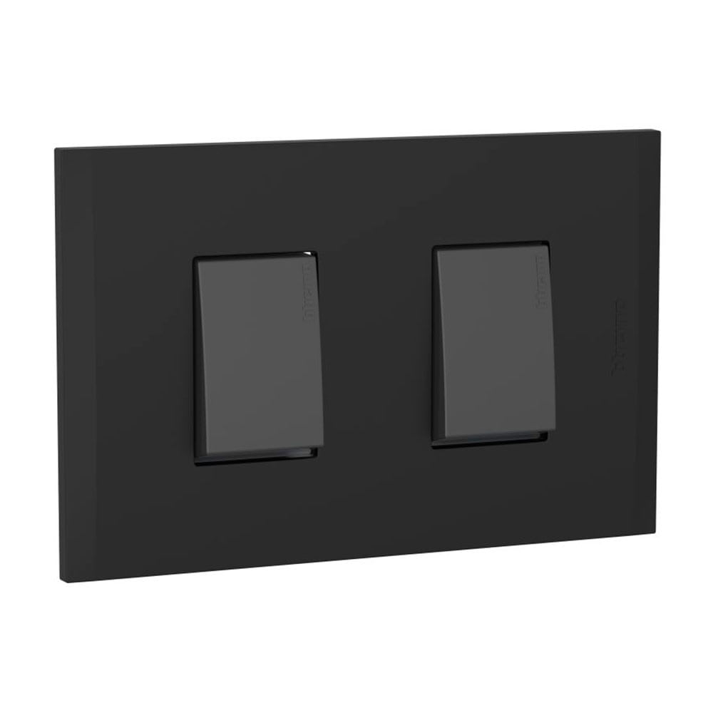 MODUS4 - INTERRUPTOR DOBLE NEGRO BTICINO