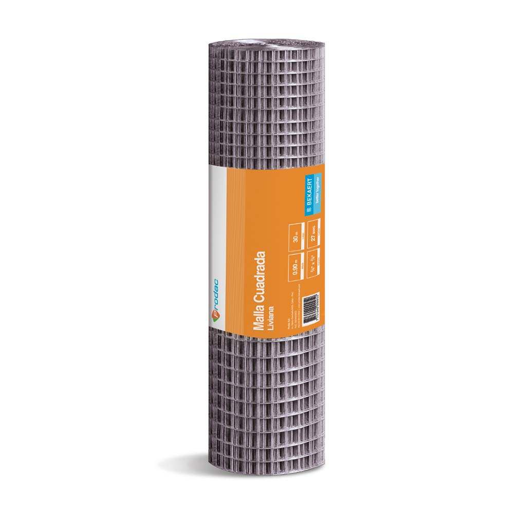 MALLA CUADRADA GALVANIZADA 3/8'' - VENTA POR METRO LINEAL PRODAC