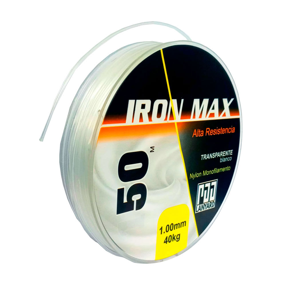 HILO NYLON TRANSPARENTE 1MMX50M PARA PESCAR KINGCORD