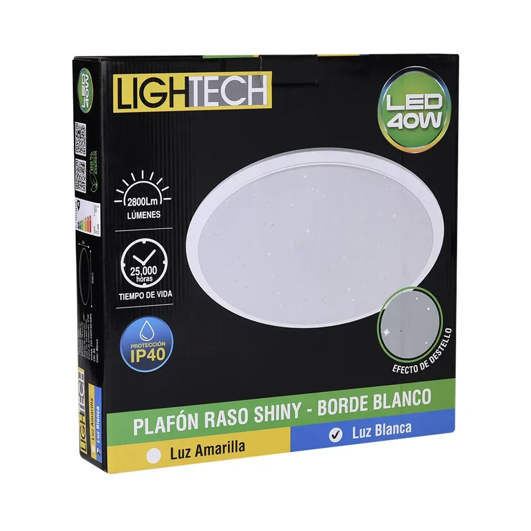 PLAFON LED RASO SHINY 40W 60K 2800LM LIGHTECH3