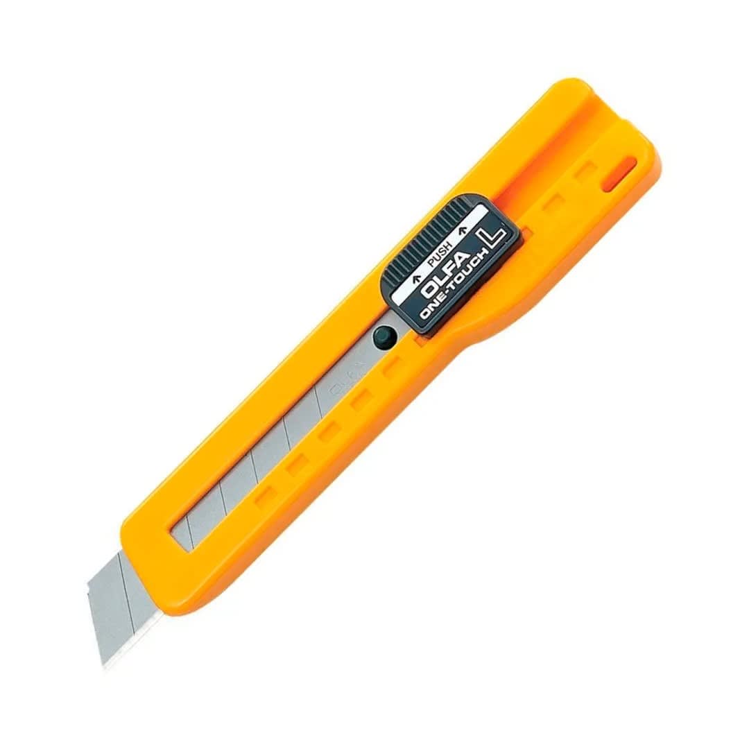 CUCHILLA HEAVY DUTY SL1 AMARILLA CON SISTEMA TRACTORIZADO OLFA