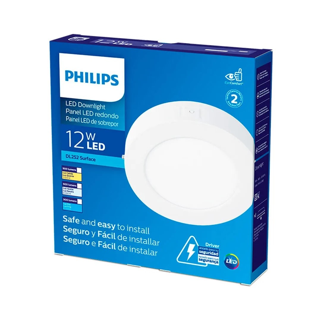 DOWNLIGHT LED DL252 12W BLANCO FRIO ADOSABLE PHILIPS1