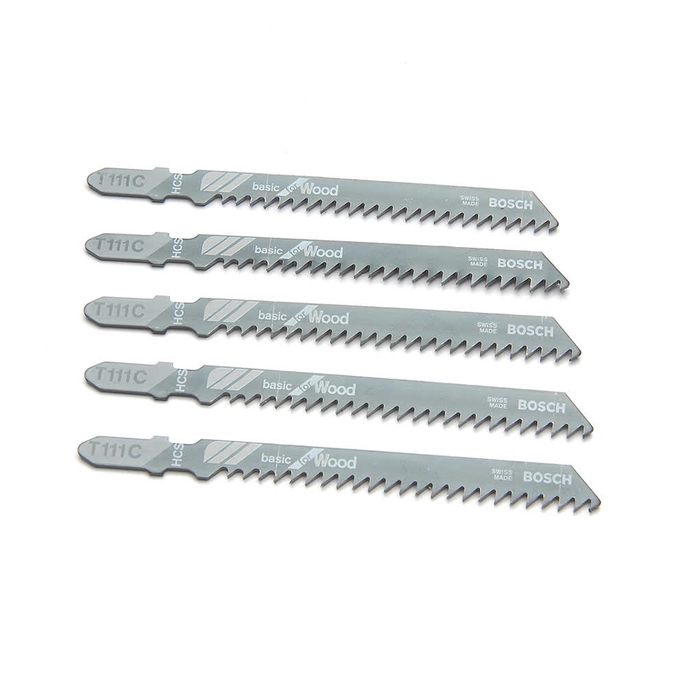 HOJA DE SIERRA CALADORA PARA MADERA GRUESA T111C X5 UNIDADES BOSCH1