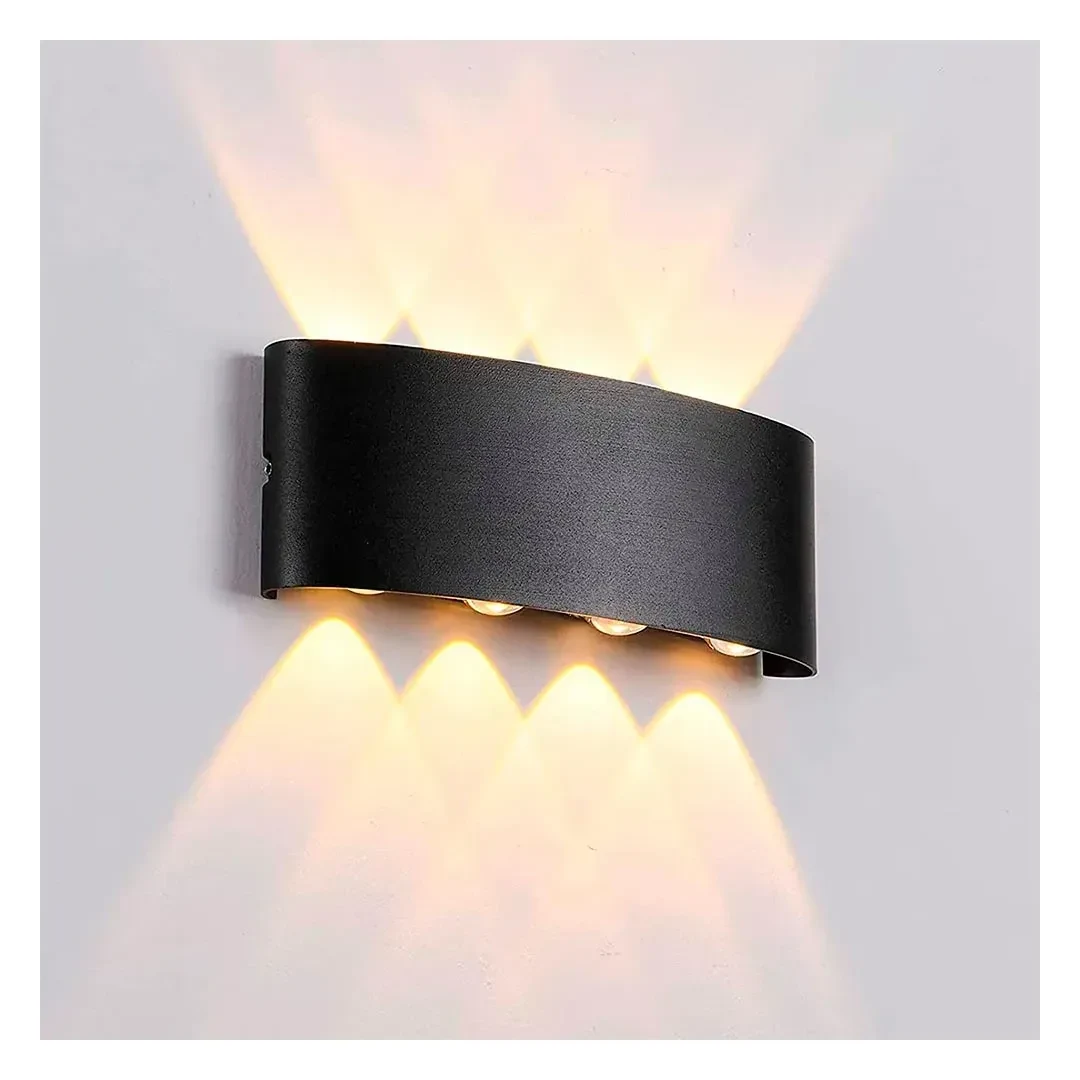 APLIQUE LED COB MARGA 8W LC IP44 NEGRO LIGHTECH
