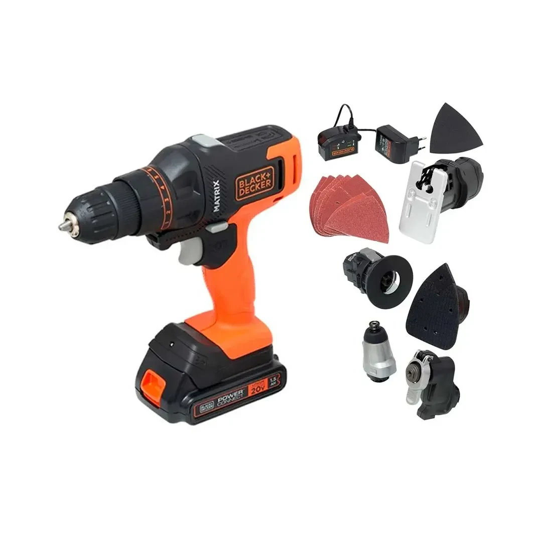TALADRO ATORNILLADOR 20V 6EN1 MATRIX MTX20K6A BLACK & DECKER6