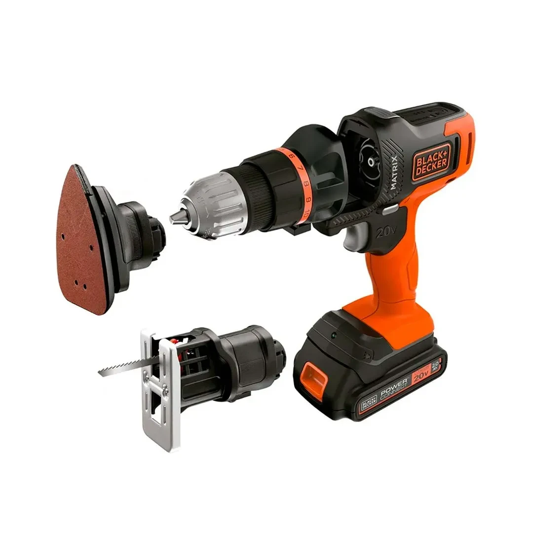 TALADRO ATORNILLADOR 20V 6EN1 MATRIX MTX20K6A BLACK & DECKER8
