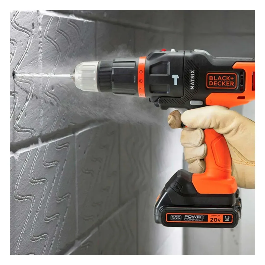 TALADRO ATORNILLADOR 20V 6EN1 MATRIX MTX20K6A BLACK & DECKER13