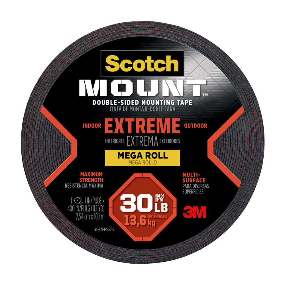 CINTA DE DOBLE CONTACTO EXTREMA 25.4MM X 10M 3M PERU