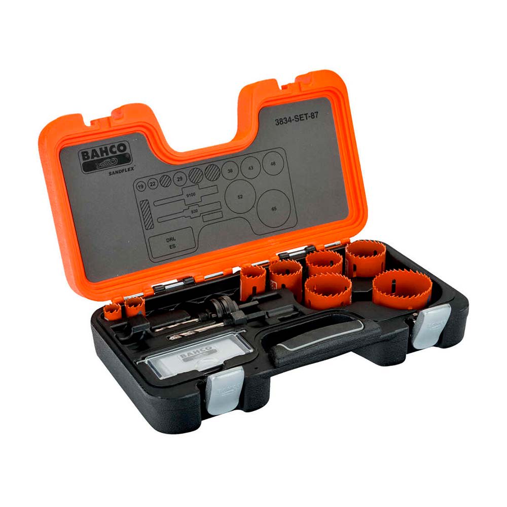 SET SIERRA COPA SANDFLEX 19-65MM 12 PIEZAS BAHCO