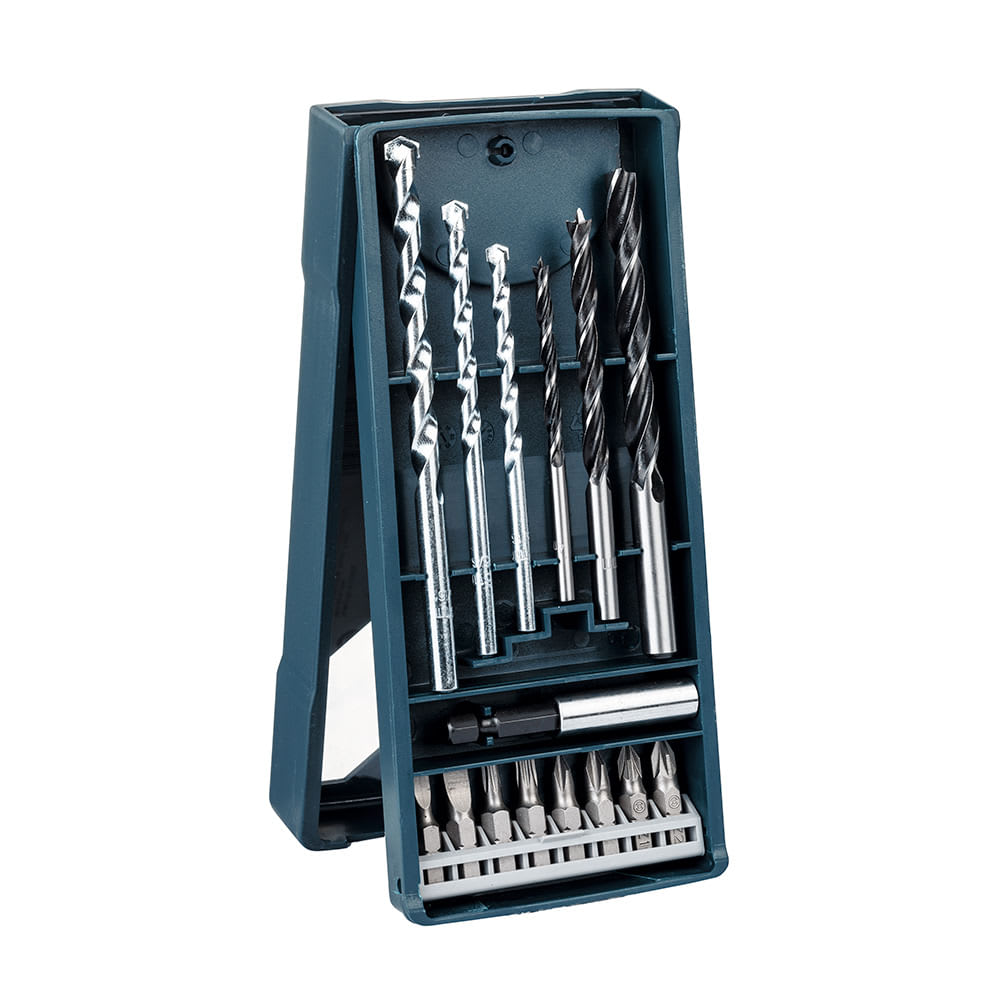 BROCAS Y PUNTAS PARA MADERA Y CONCRETO XLINE X15 PIEZAS BOSCH1