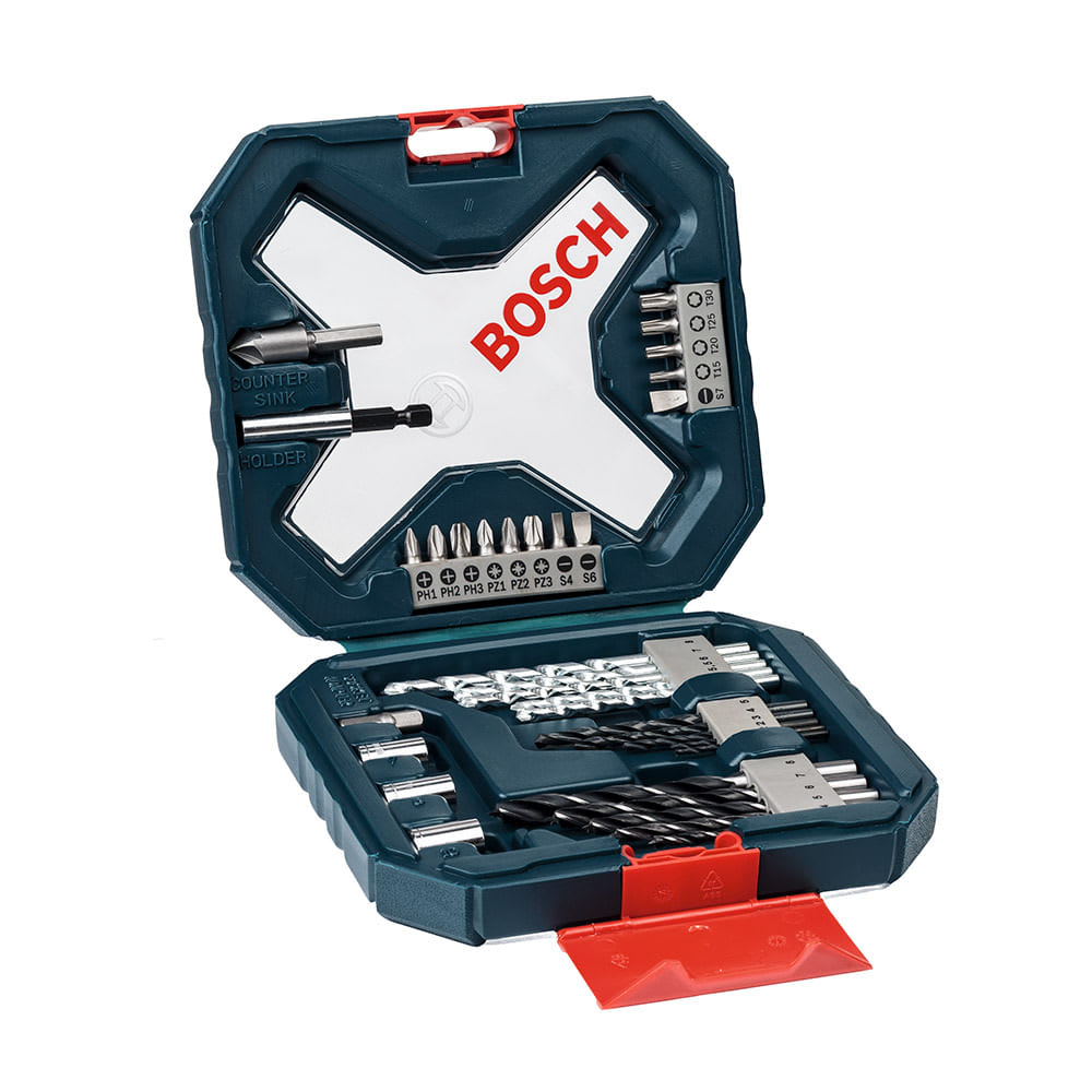 SET DE BROCAS XLINE 34 PIEZAS PARA MADERA. CONCRETO Y METAL BOSCH