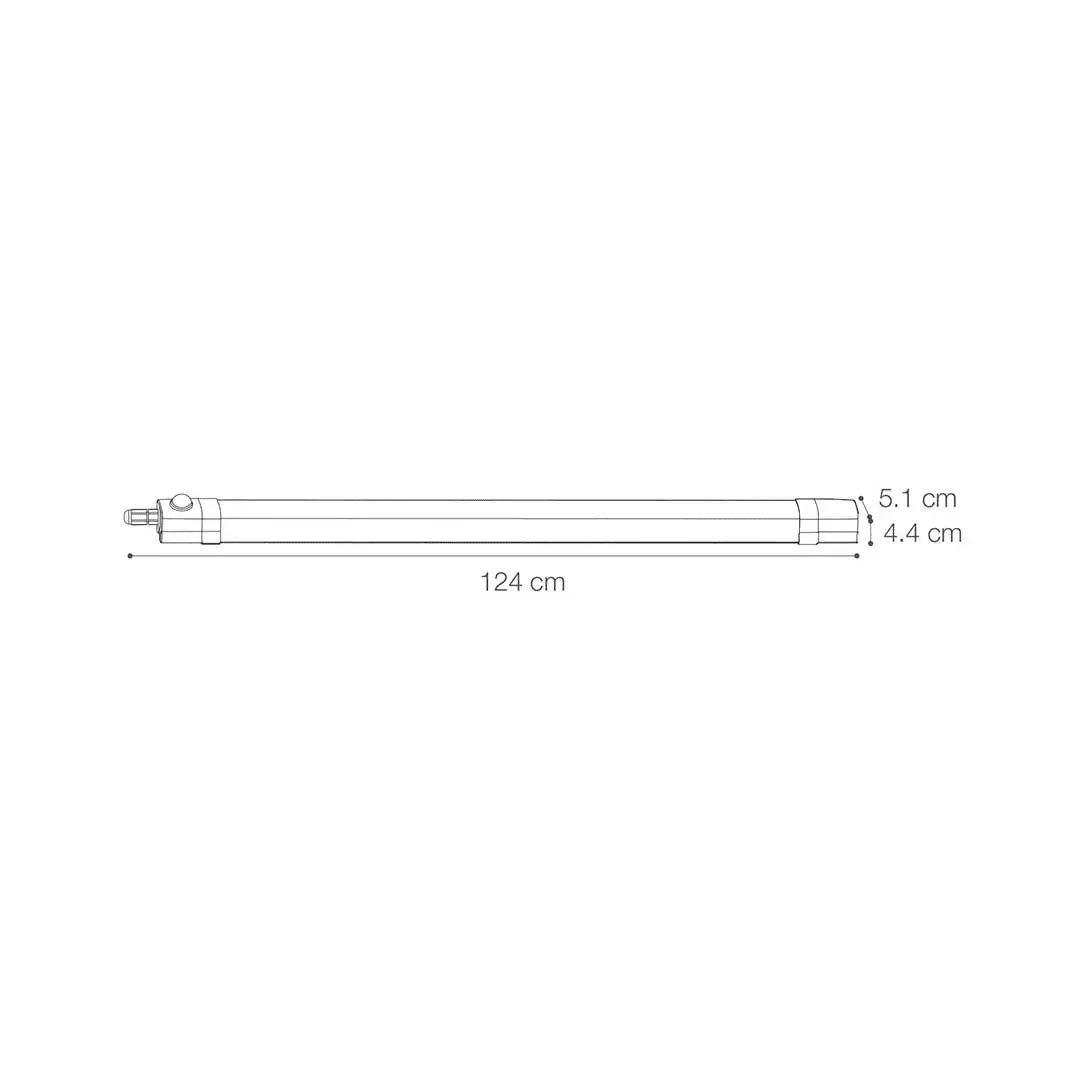 HERMETICO LED PRO 36W 65K CON SENSOR 4320LM IP65 LIGHTECH3