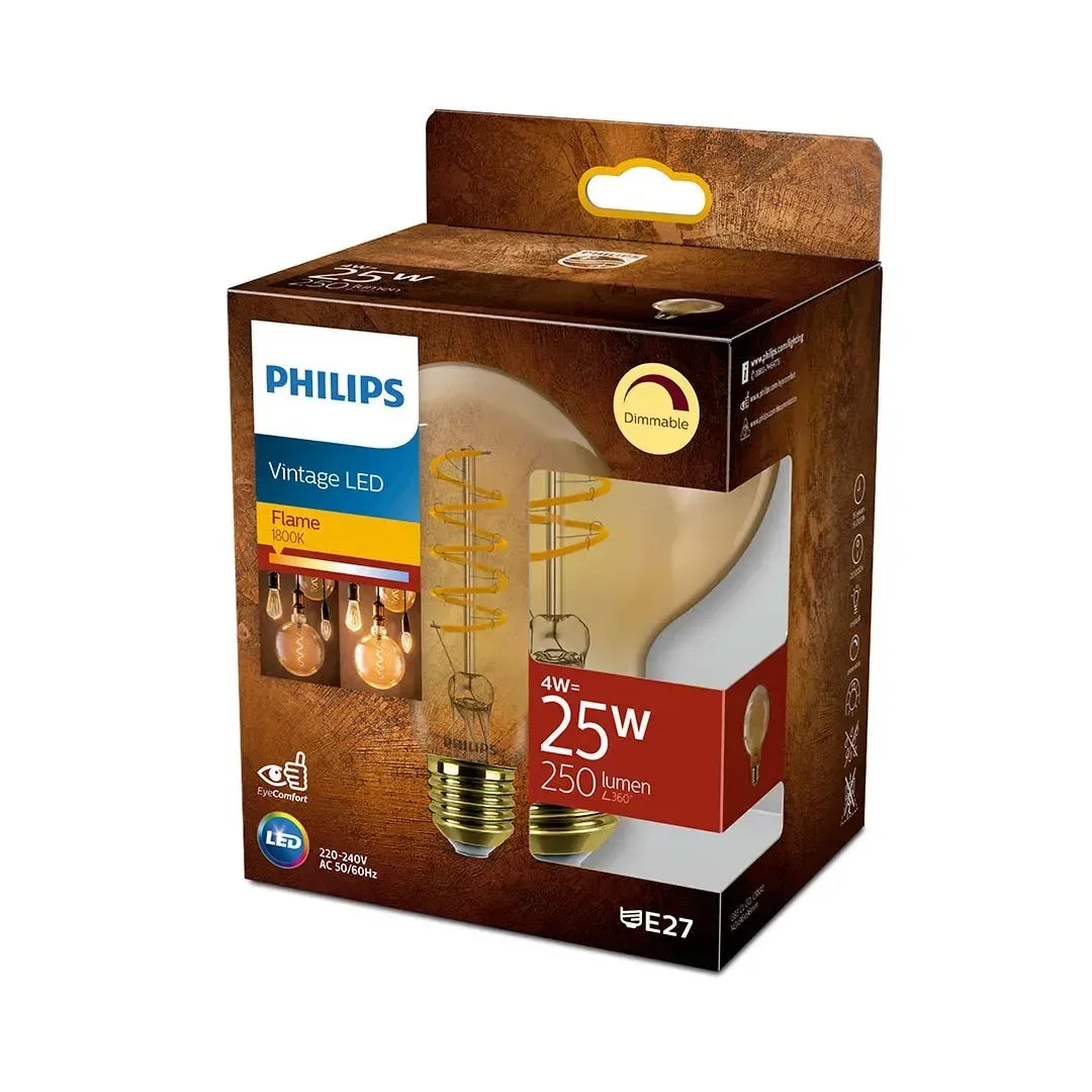 FOCO LED FILAMENTO VINTAGE GLOBO G93 E27 PHILIPS2