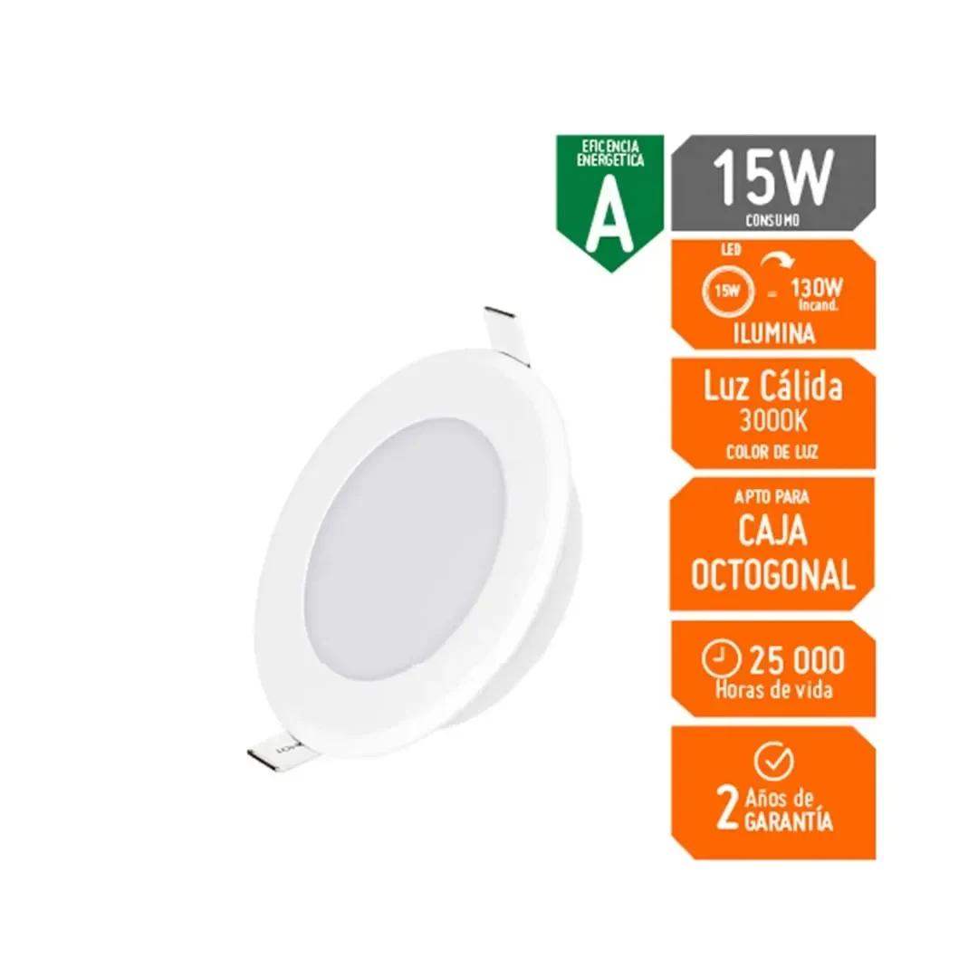 SPOT LED 15W P/CAJA OCTOGONAL LC GZ LIGTHING5