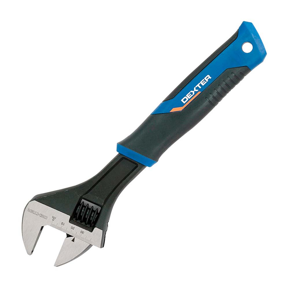 LLAVE FRANCESA 300MM DE METAL/PLASTICO AZUL DEXTER