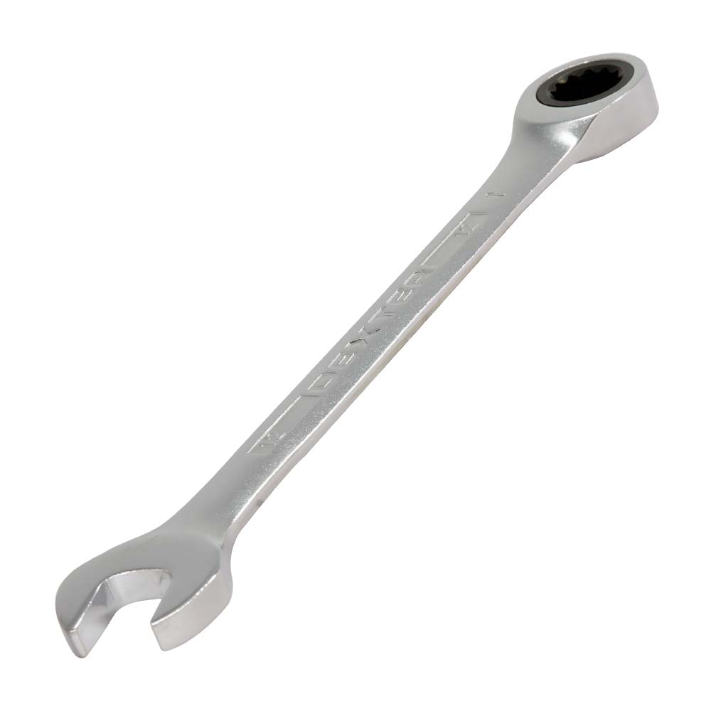 LLAVE COMBINADA CON RATCHET 12MM CROMADA DE ACERO DEXTER