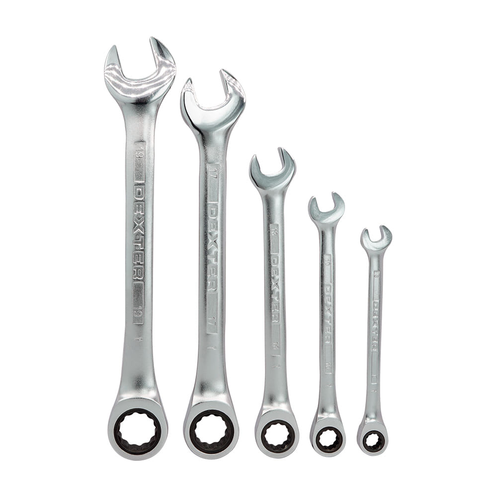 SET LLAVES CON RATCHET 5 PIEZAS DEXTER