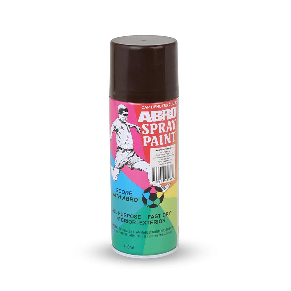 SPRAY ACRÍLICO MARRON OSCURO 400 ML ABRO
