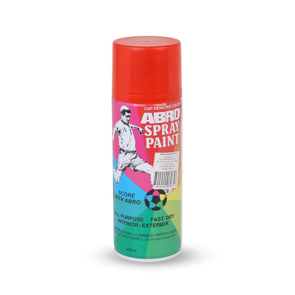SPRAY ACRILICO ROJO OSCURO DE ALTA CALIDAD ABRO