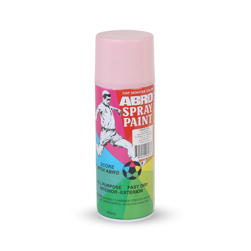 SPRAY ROSA DE 400 ML DE ACRILICO DE SECADO RAPIDO ABRO