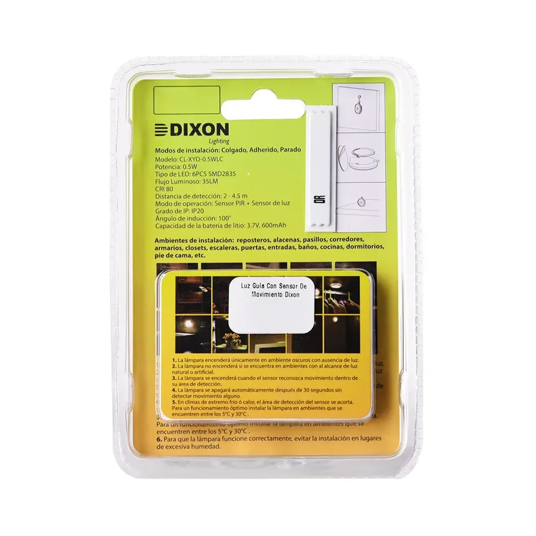 LUZ GUIA CON SENSOR DE MOVIMIENTO DIXON3