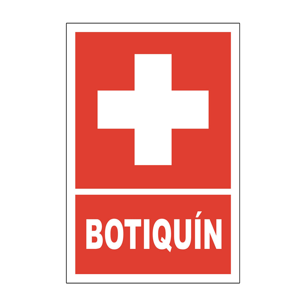 SEÑAL DE BOTIQUIN 20X30CM SM