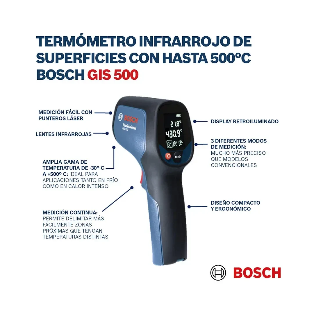 DETECTOR TERMICO GIS 500 PROFESSIONAL BOSCH8