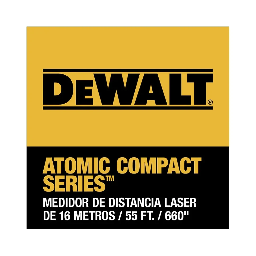 MEDIDOR LASER ATOMIC DW055PL 16M NEGRO ABS DEWALT3
