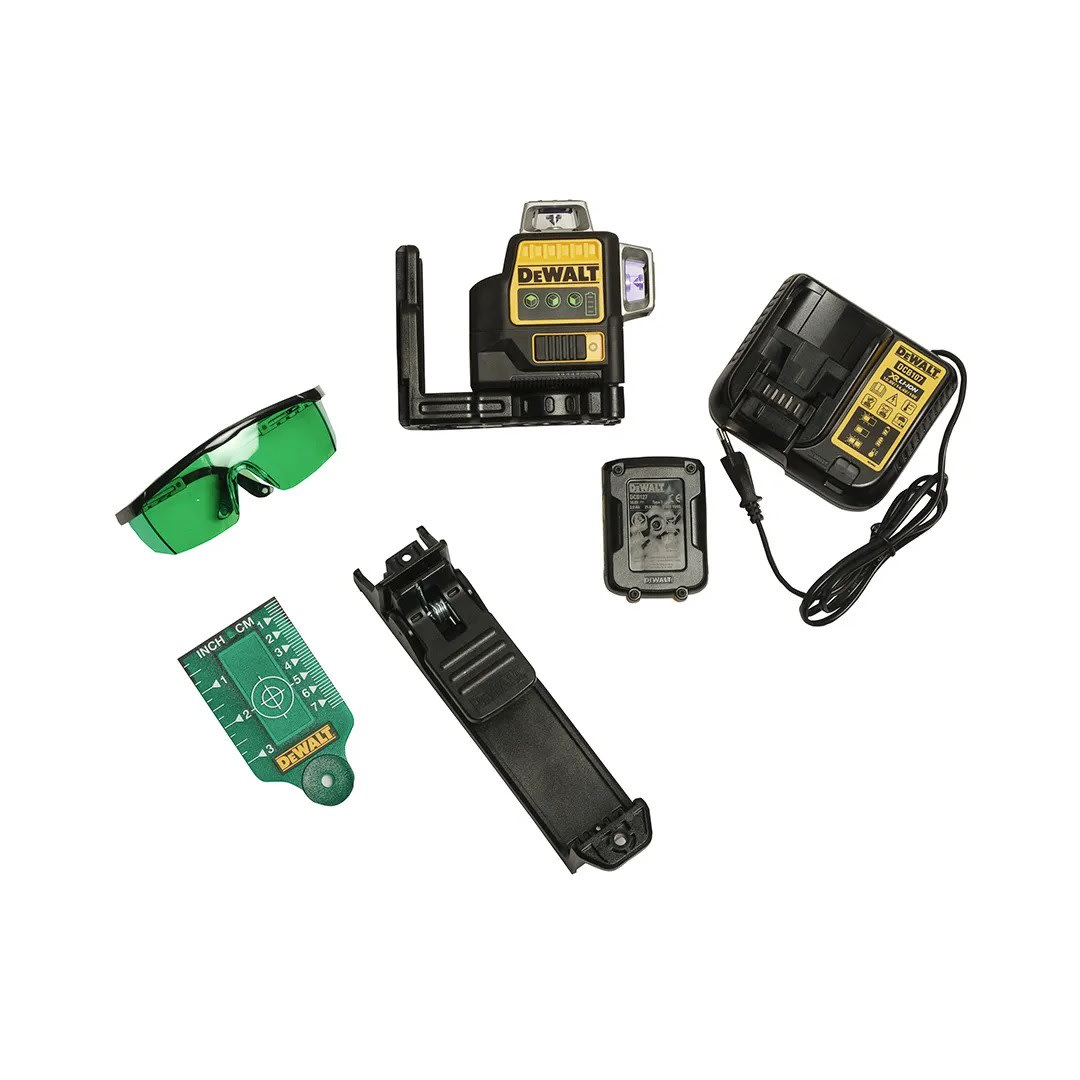 NIVEL LASER 3 LINEAS 360° VERDE DCE089D1GQW12