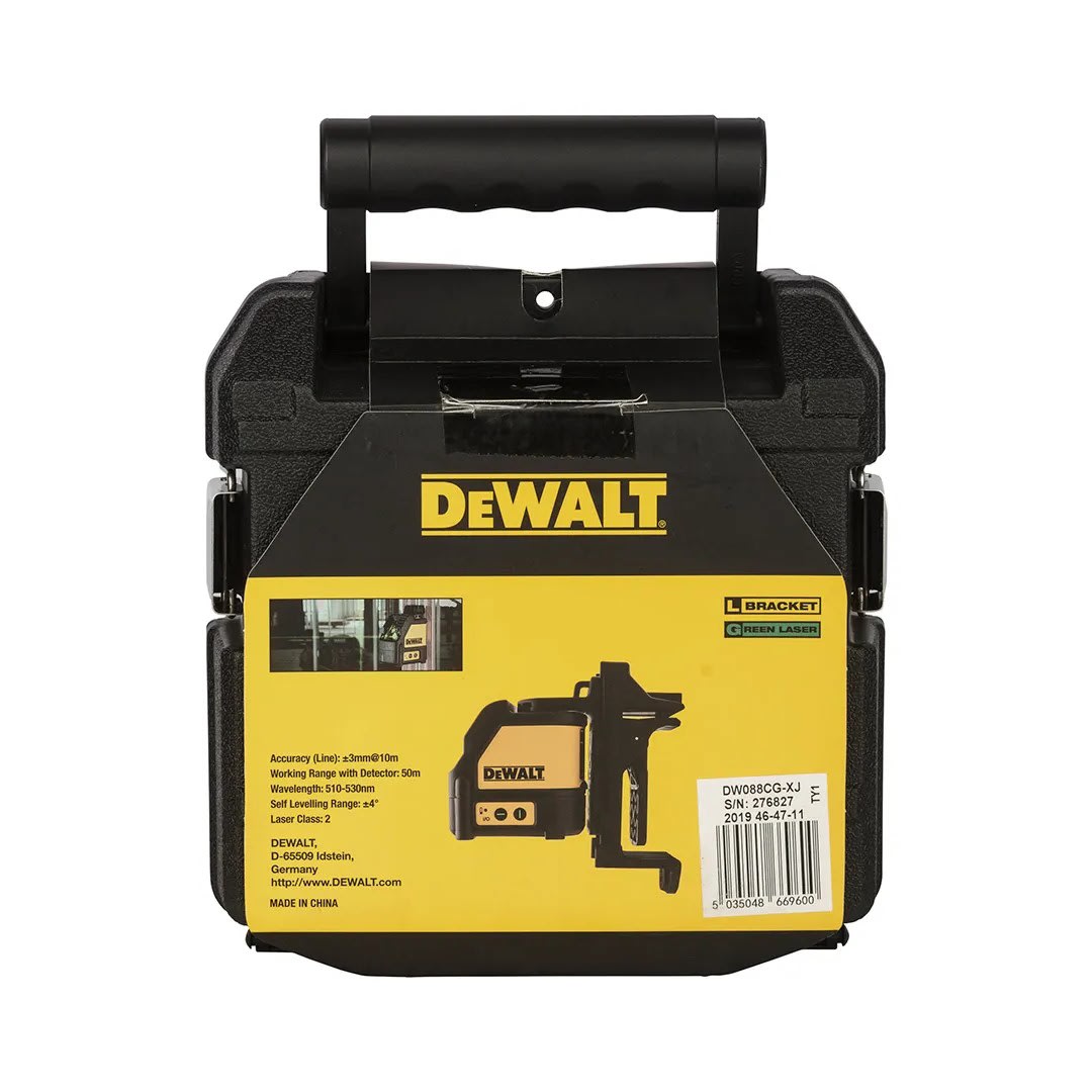 NIVEL LASER LINEAS CRUZADAS VERDE DW088CG DEWALT1