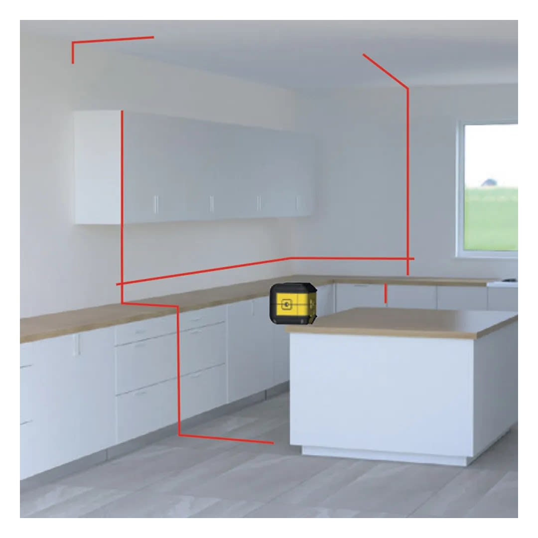 NIVEL LASER LINEAS CRUZADAS + LINEA 90° ROJO CROSS90 STHT77502 STANLEY7