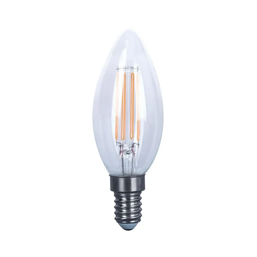 FOCO VELA LED CLEAR 4W LC ORANGE