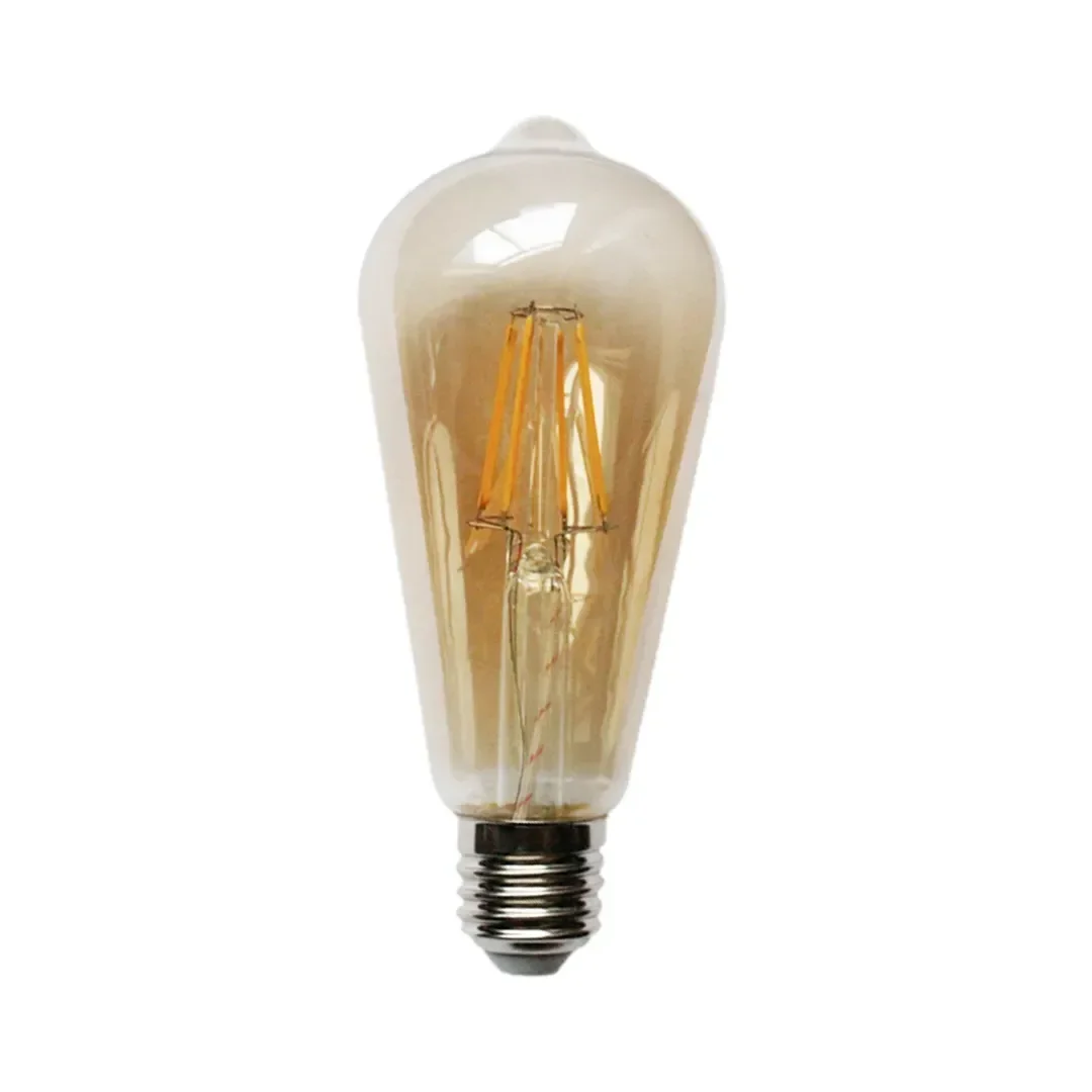 FOCO LED PERA AMBAR 8W LC E27 ORANGE1