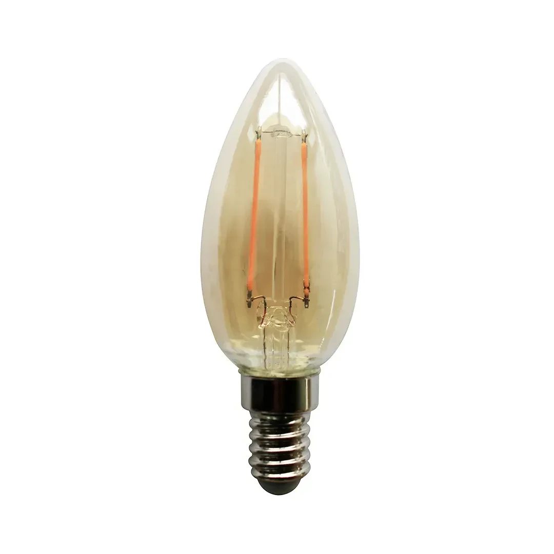FOCO VELA LED VINTAGE AMBAR 2W E14 LC ORANGE