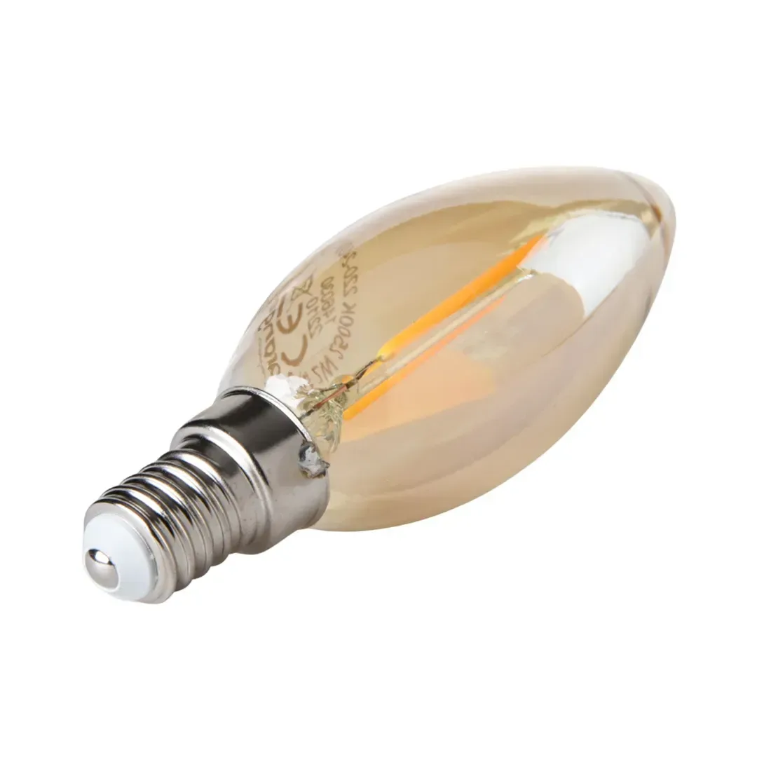 FOCO VELA LED VINTAGE AMBAR 2W E14 LC ORANGE3