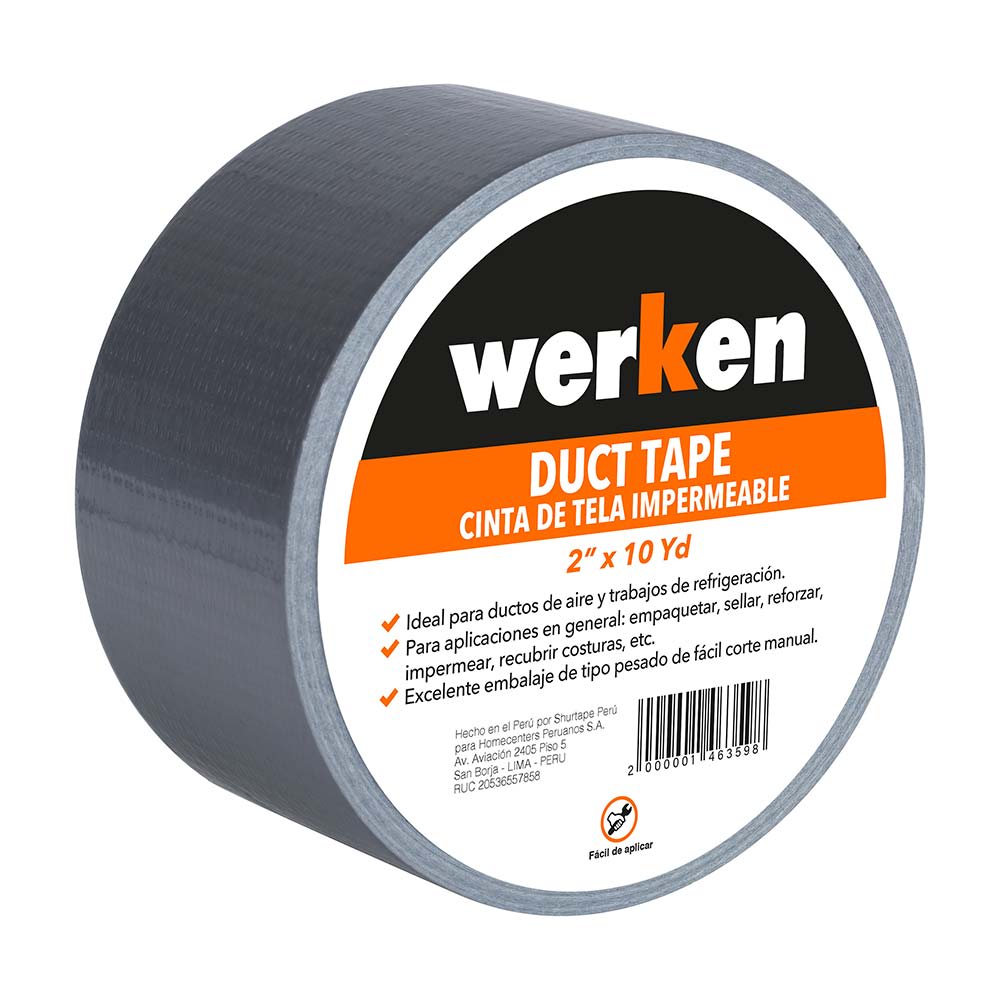 CINTA DUCT TAPE 2'' X 10 YDS SHURTAPE