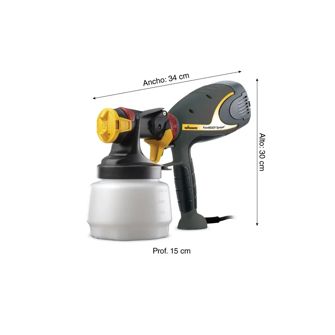 PISTOLA PARA PINTAR SPRAYER 370W 1400ML WAGNER2