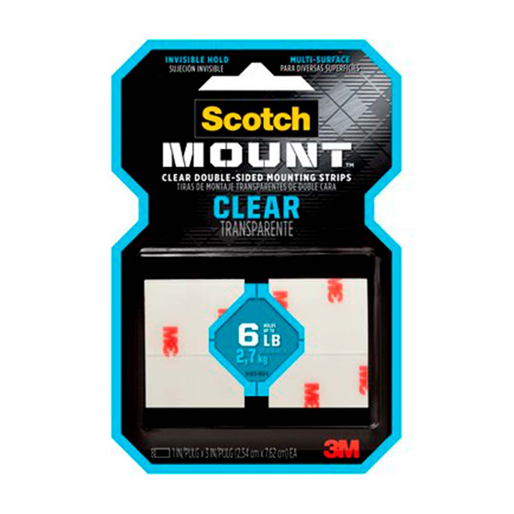 CINTA DE DOBLE CONTACTO TRANSPARENTE 8 CUADROS 3M PERU1