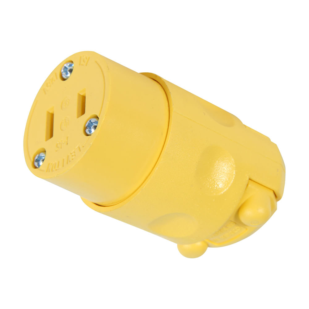 CONECTOR 15A PVC 125V 2 PATAS LEVITON